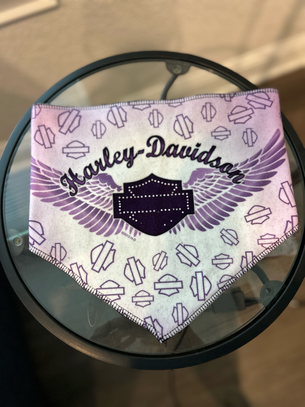 Harley-Davidson Purple Winged Shield Bandana